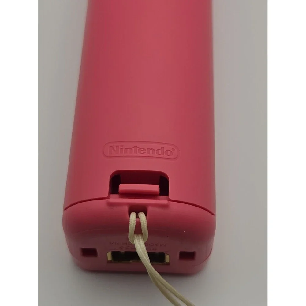 Pink Wii Nintendo Motion Plus Controller With Sleeve And Strap Tested